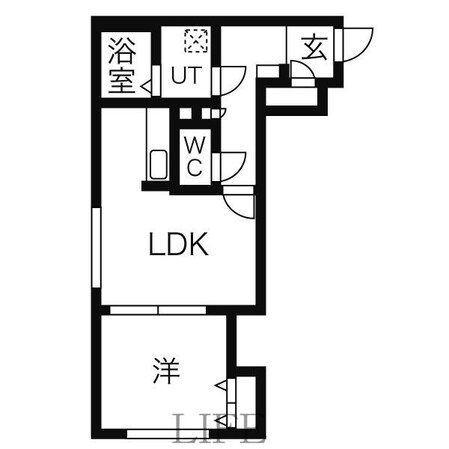 ブランノワールAMJ平岸の物件間取画像